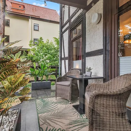 Hirsch Stadt Apartment 1 - Terrasse Mit Flussblick - Parkplatz * 바트하르추부르크