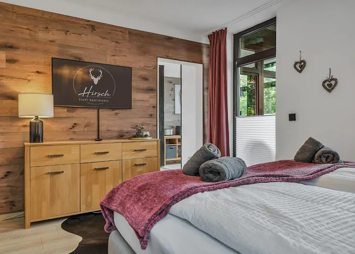 Apartamento Hirsch Stadt 1 - Terrasse Mit Flussblick - Parkplatz *